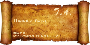 Thomasz Aura névjegykártya